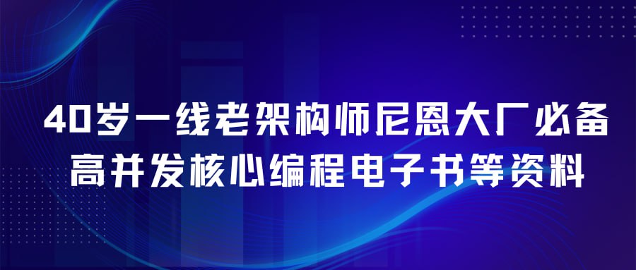 资源《40岁一线老架构师尼恩大厂必备高并发核心编程电子书等资料》的海报