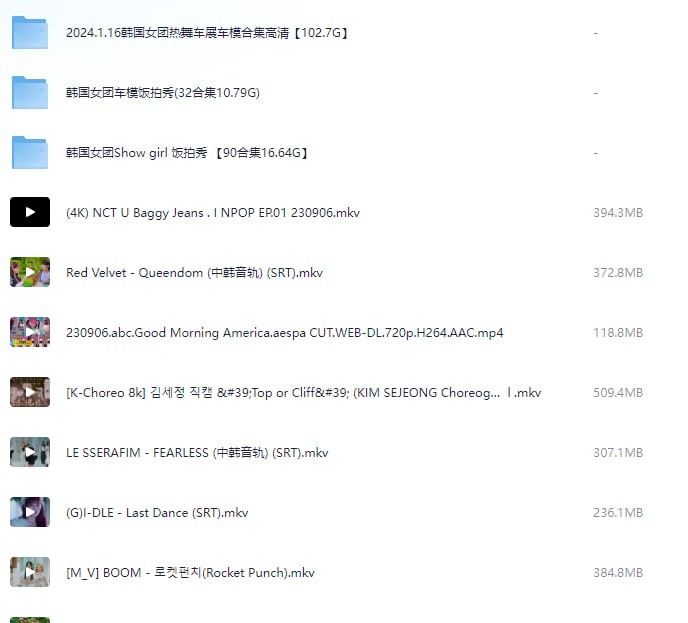 资源《韩国女团歌舞视频大合集》的海报