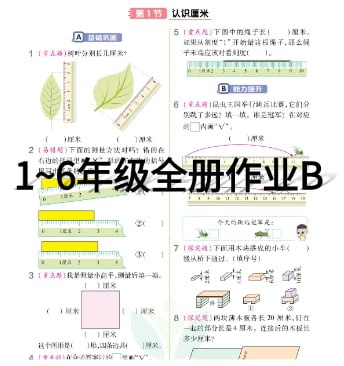 资源《《1~6年级全册作业B》》的海报