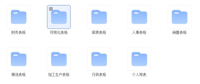 资源《9大类2100个Excel表格模板合集》的海报