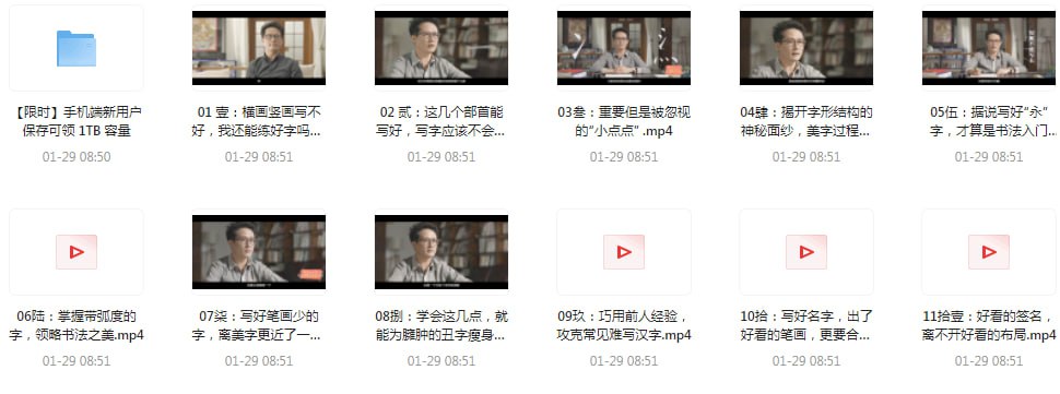 资源《《每天15分钟 21天带你写出一手漂亮好字》掌握笔画写法 结构 美字水到渠成[mp4]》的海报