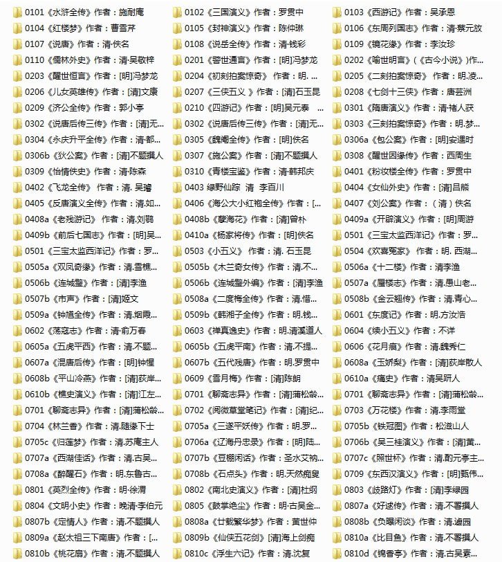 资源《《中国古典小说名著百部》一次看个够[txt]》的海报