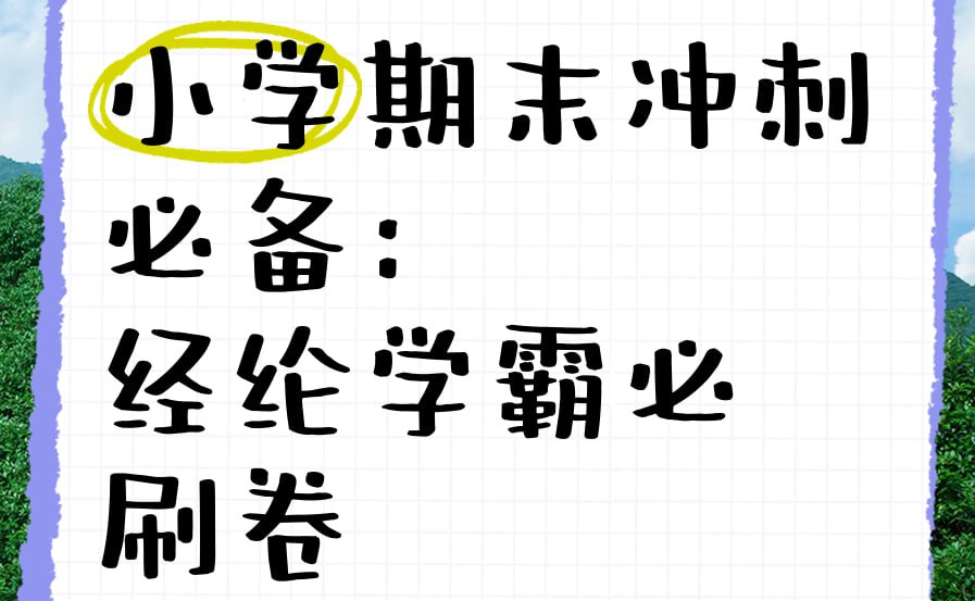 资源《经纶学霸《2025春小学学霸期末必刷卷·语数英》》的海报