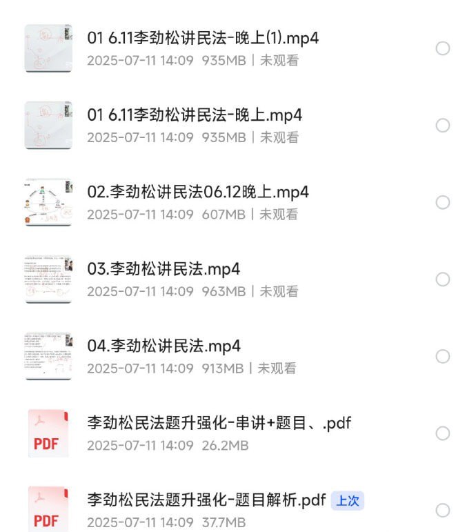 资源《民法 李劲松 题升强化(全)》的海报