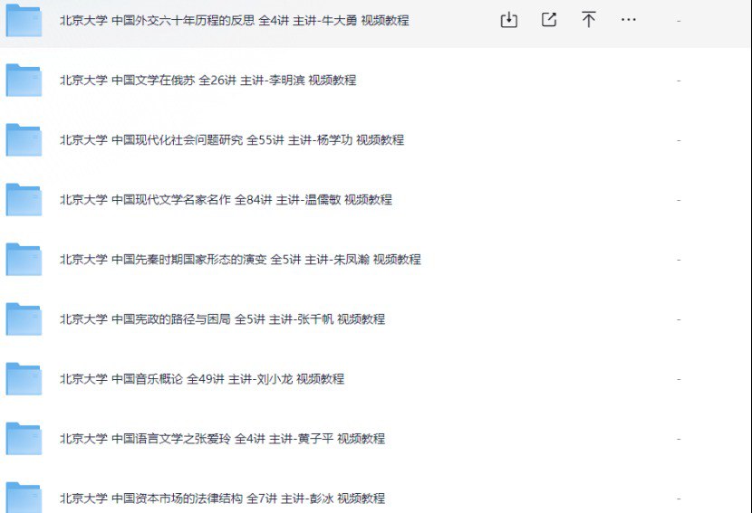 资源《最高学府北京大学精品网课大合集   名师亲授》的海报