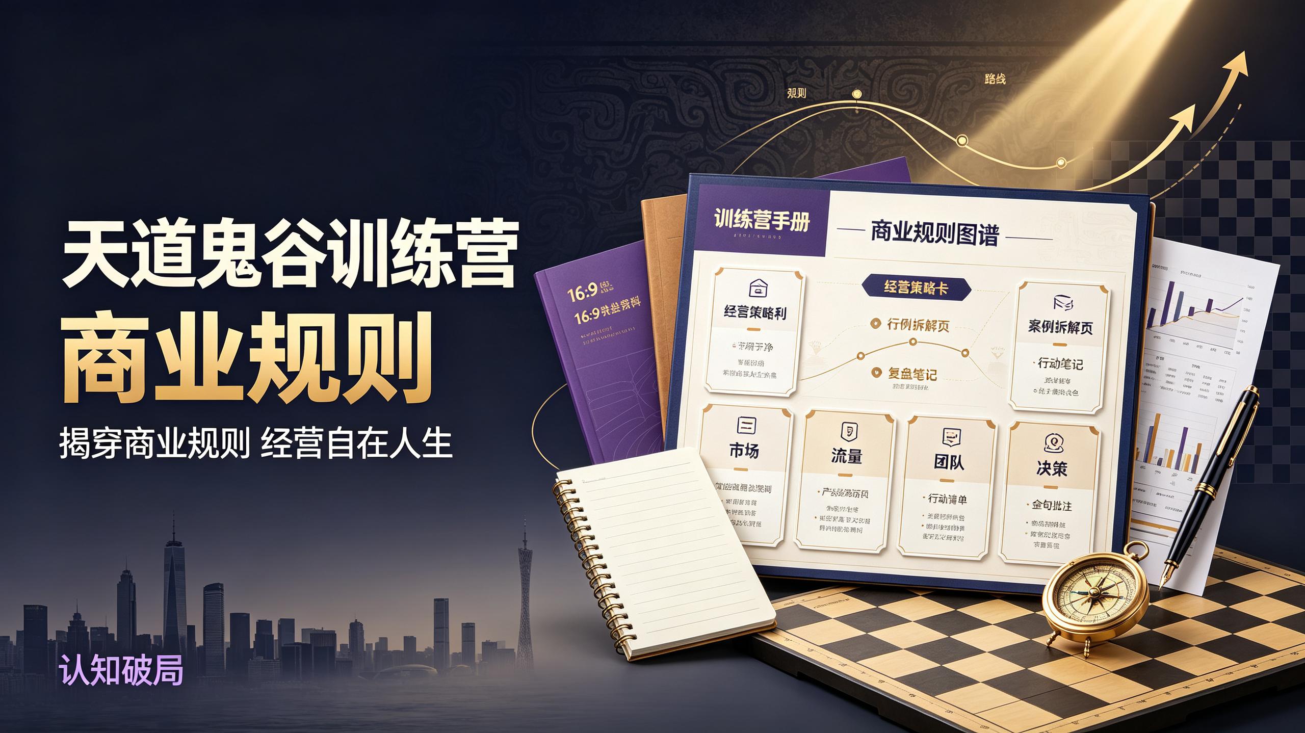 资源《天道鬼谷训练营，揭穿商业规则经营自在人生》的海报