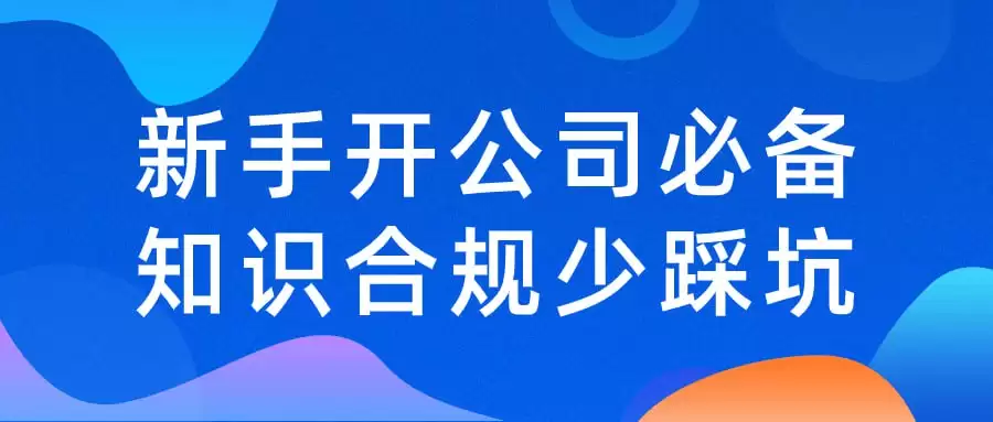 资源《新手开公司必备知识合规少踩坑》的海报