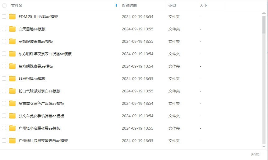 资源《抖音热门视频AE模板80个》的海报