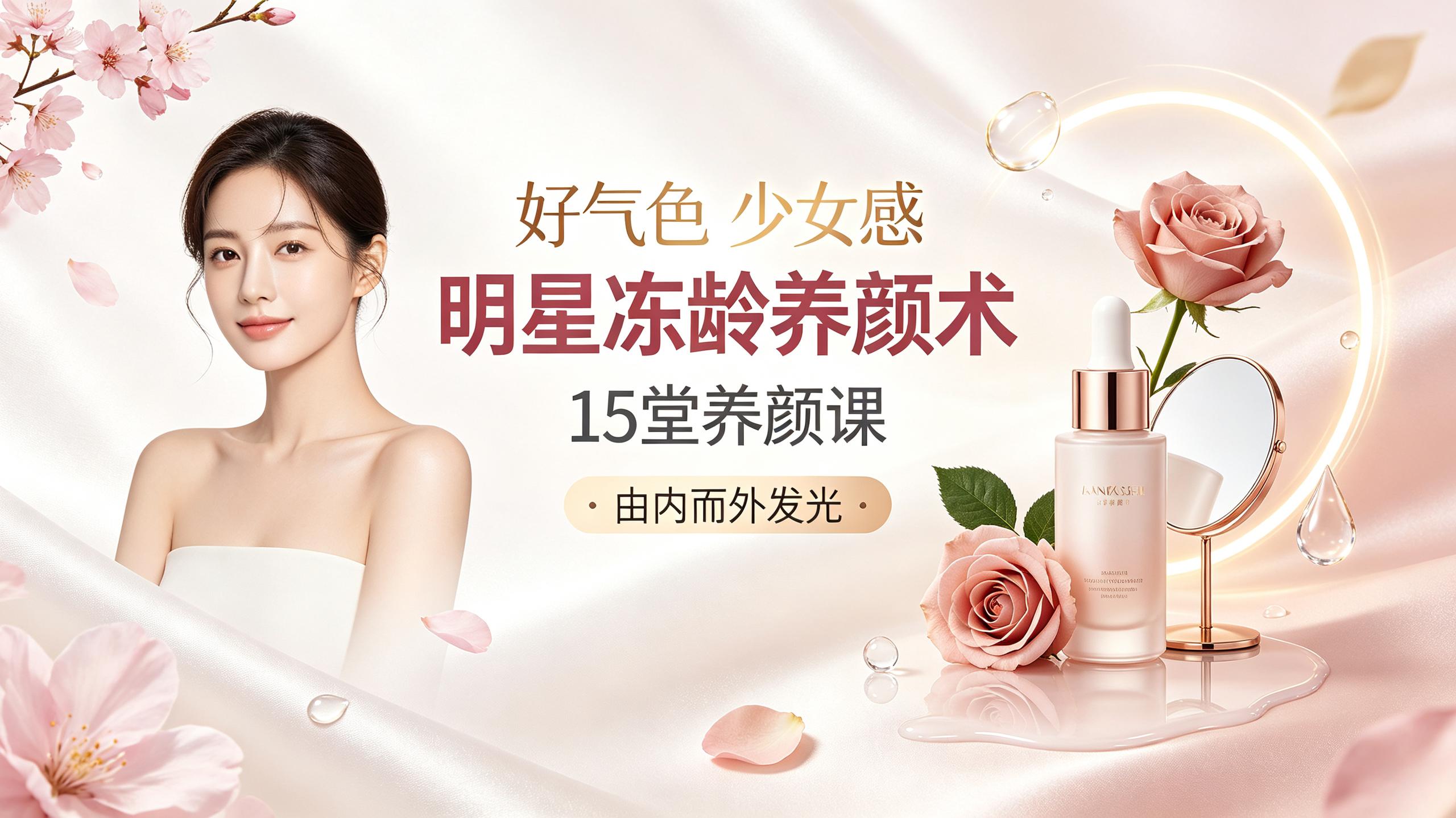 资源《15堂明星冻龄养颜术，让你由内而外养出好气色，焕发少女感》的海报