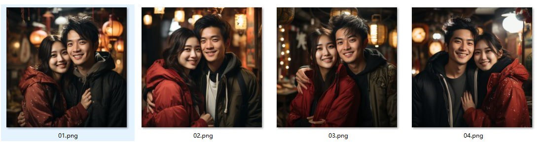 资源《面带微笑的幸福情侣》的海报