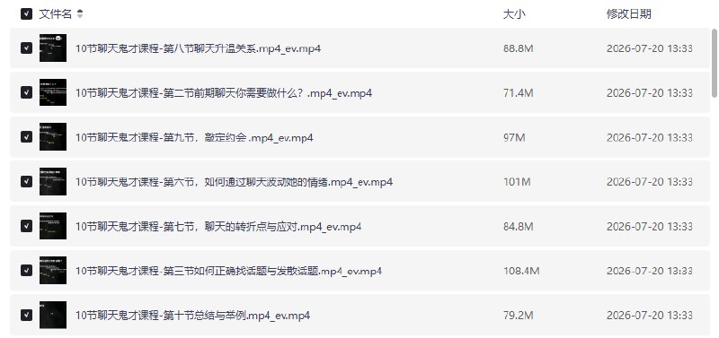 资源《脱单师木木聊天鬼才+约会鬼才【学习资料】》的海报