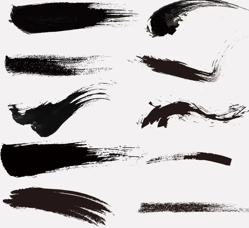 资源《100款4K超高清墨迹PS笔刷》的海报