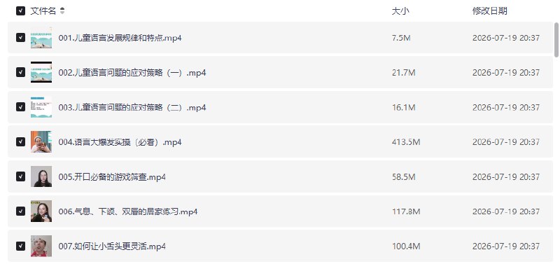 资源《孩子从开口起步到主动表达训练高级教程【学习资料】》的海报