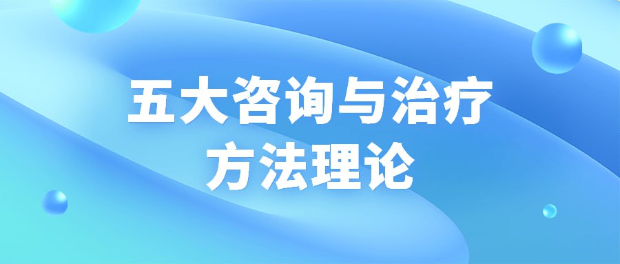 资源《五大咨询与治疗方法理论》的海报