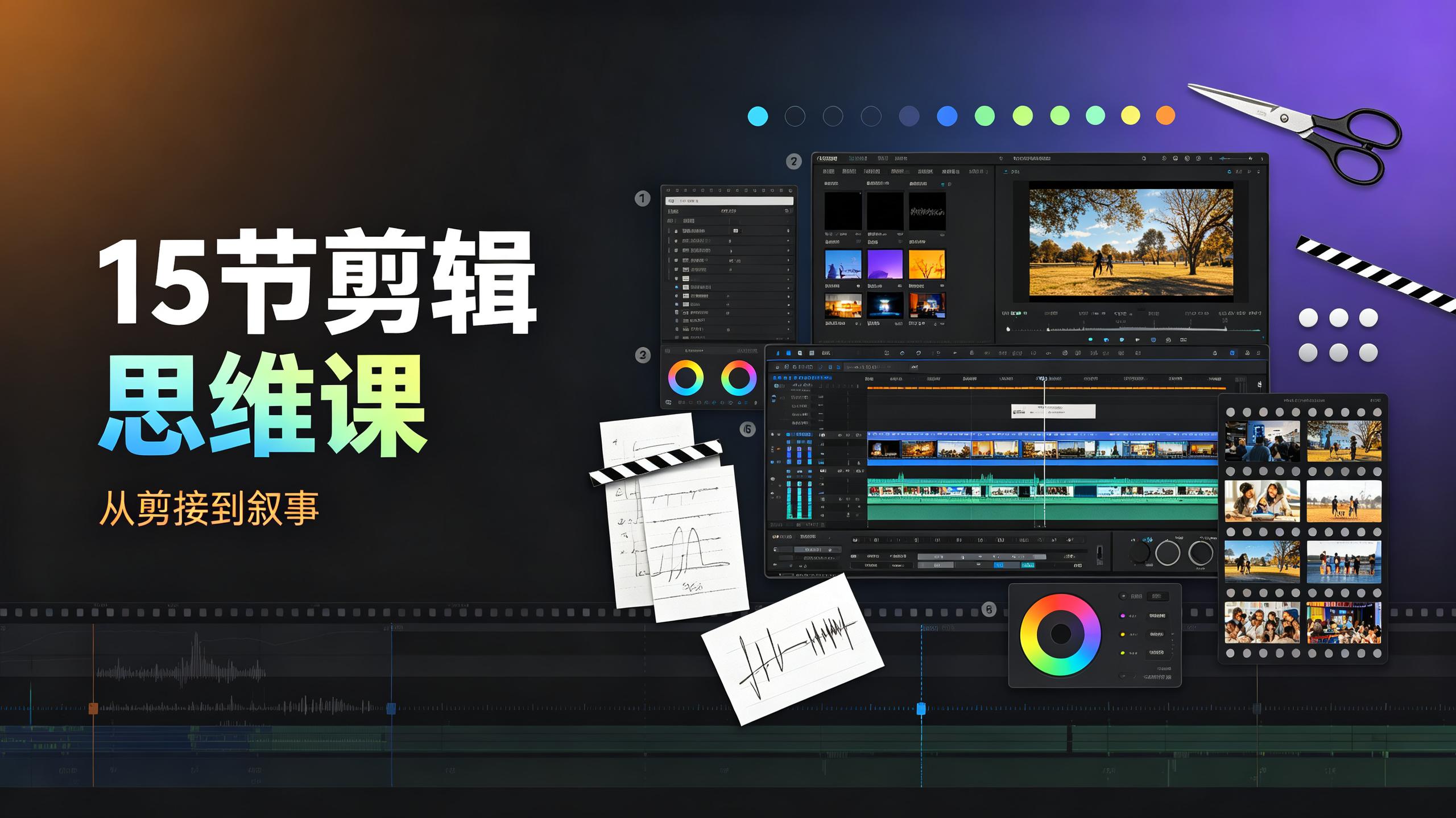 资源《15节剪辑思维课》的海报