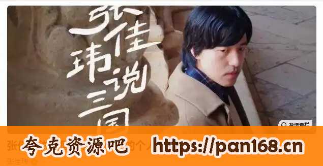 资源《张佳玮说三国：大时代中的个人命运》的海报