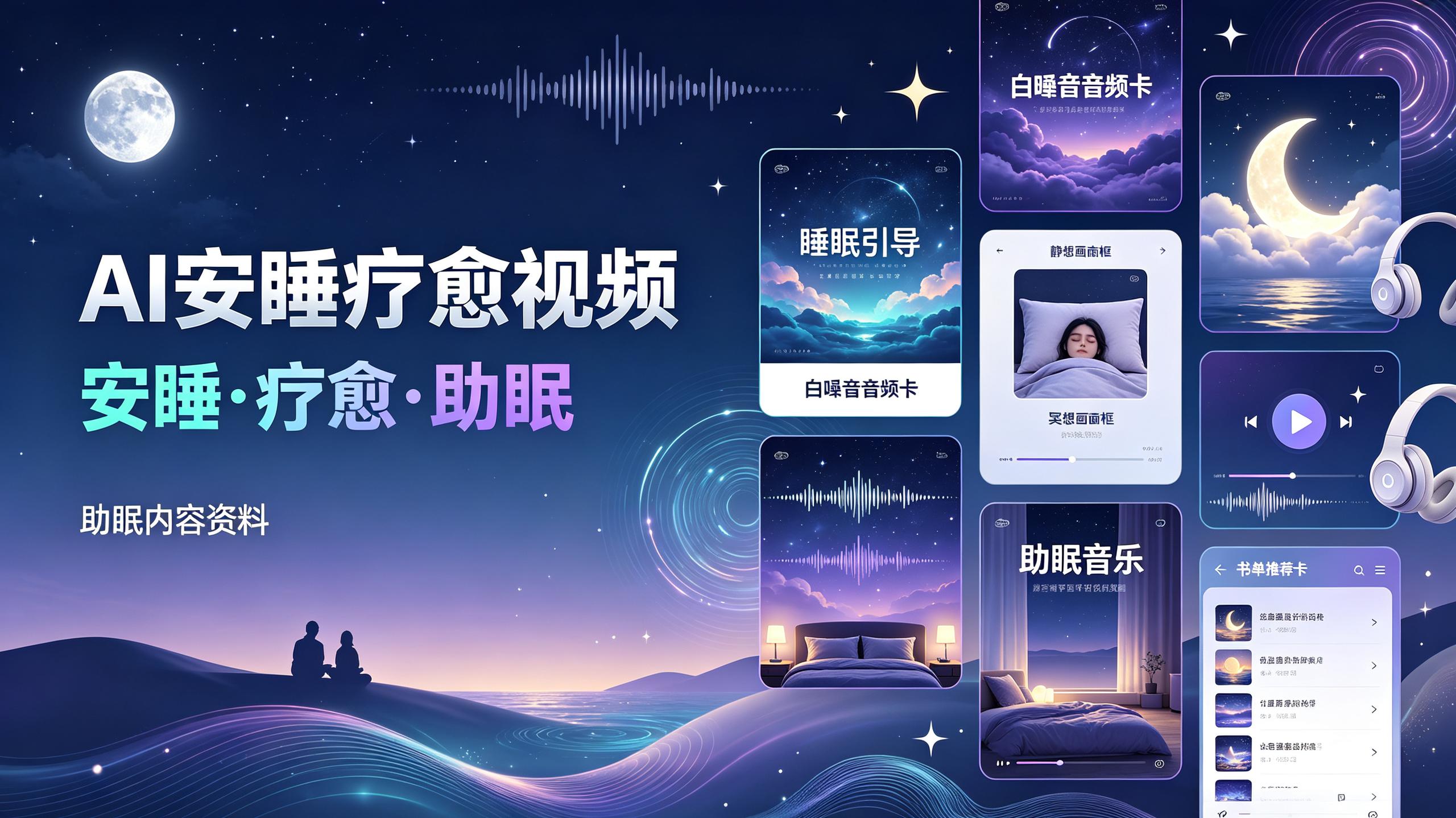 资源《AI一键生成安睡疗愈视频，高完播率助力书品带货》的海报