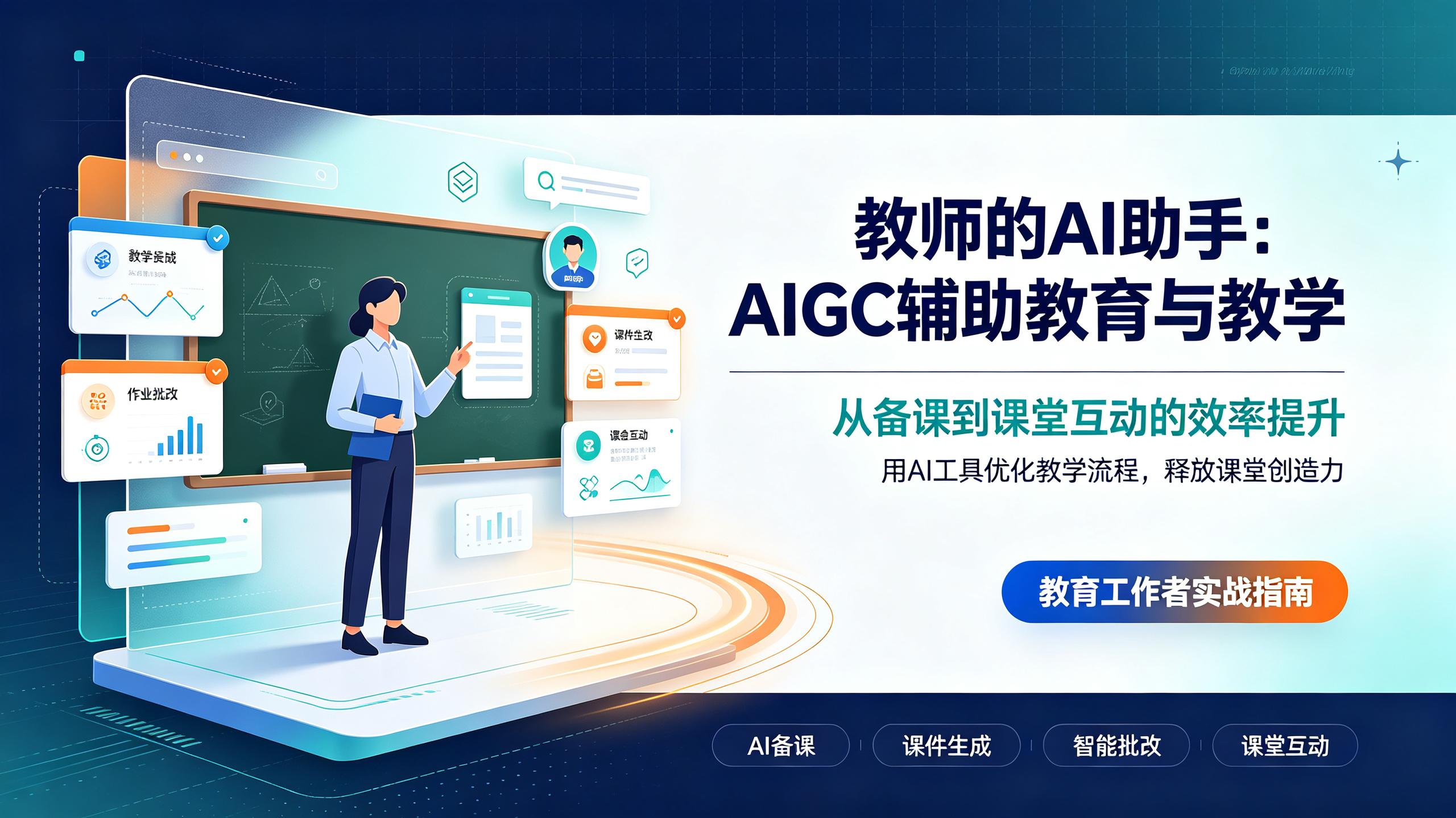 资源《教师的AI助手：AIGC辅助教育与教学》的海报