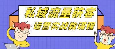 资源《私域流量获客运营实战教课程》的海报