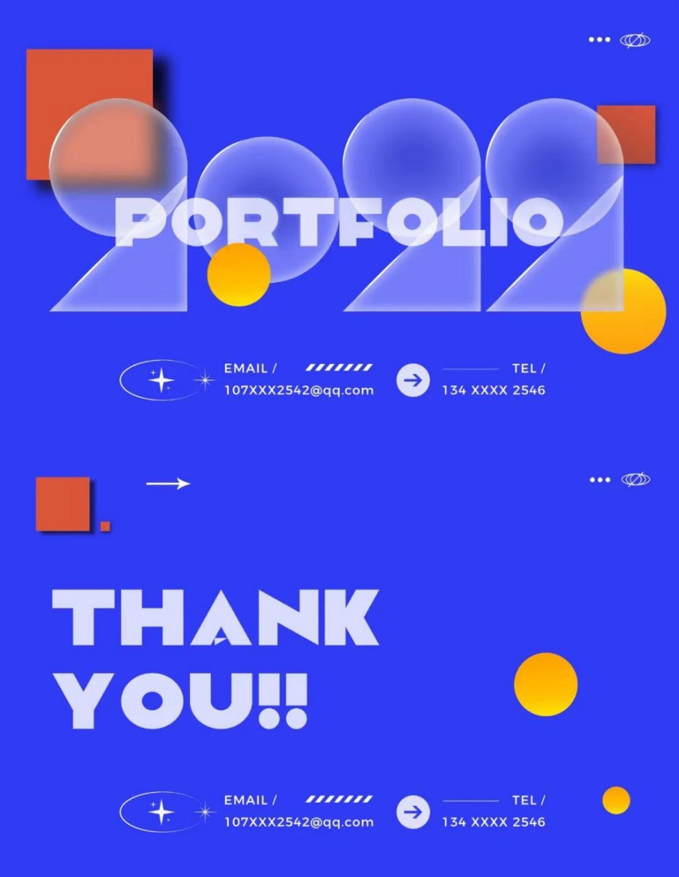 资源《28套高端作品集封面模板分享》的海报