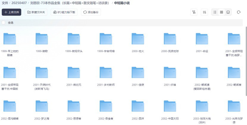 资源《刘慈欣73本作品全集》的海报