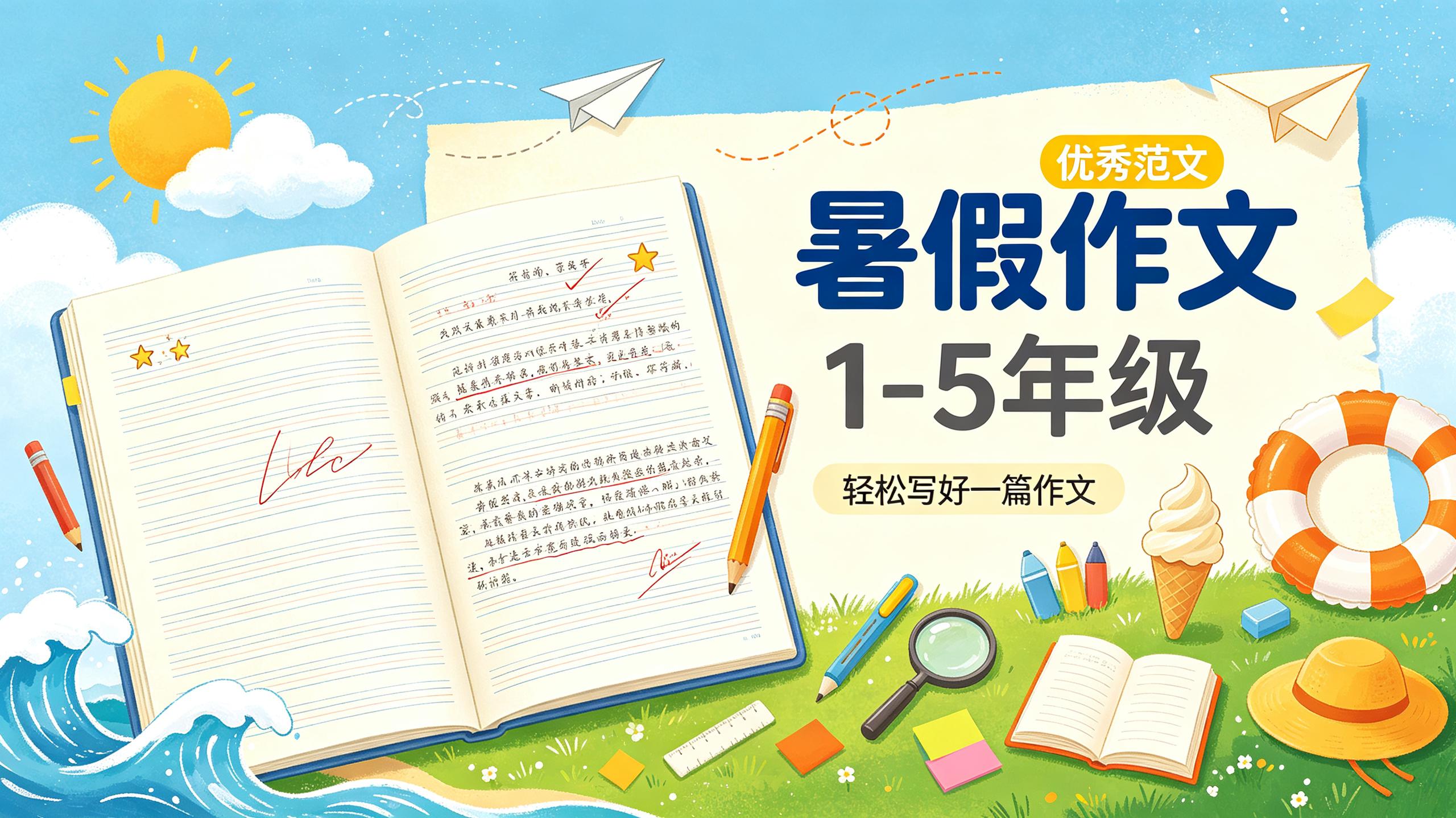 资源《《暑假作文》1-5年级优秀范文 PDF》的海报