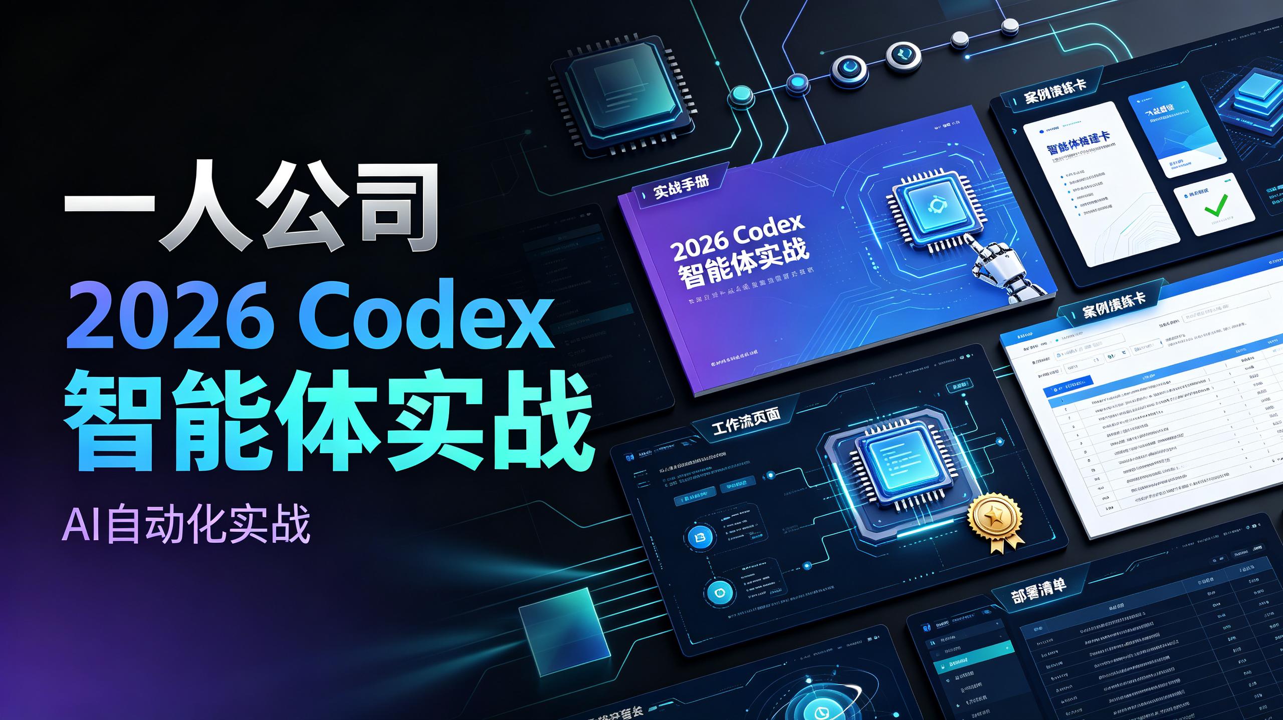 资源《华仔一人公司：2026Codex智能体实战》的海报
