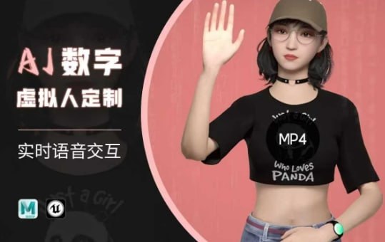 资源《Ai数字人虚拟(智能体)实时语音交互特训营，自行定制超写实角色AI数字人交互技术》的海报