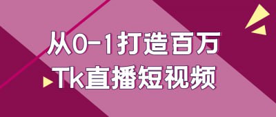 资源《从0-1打造百万Tk直播短视频》的海报