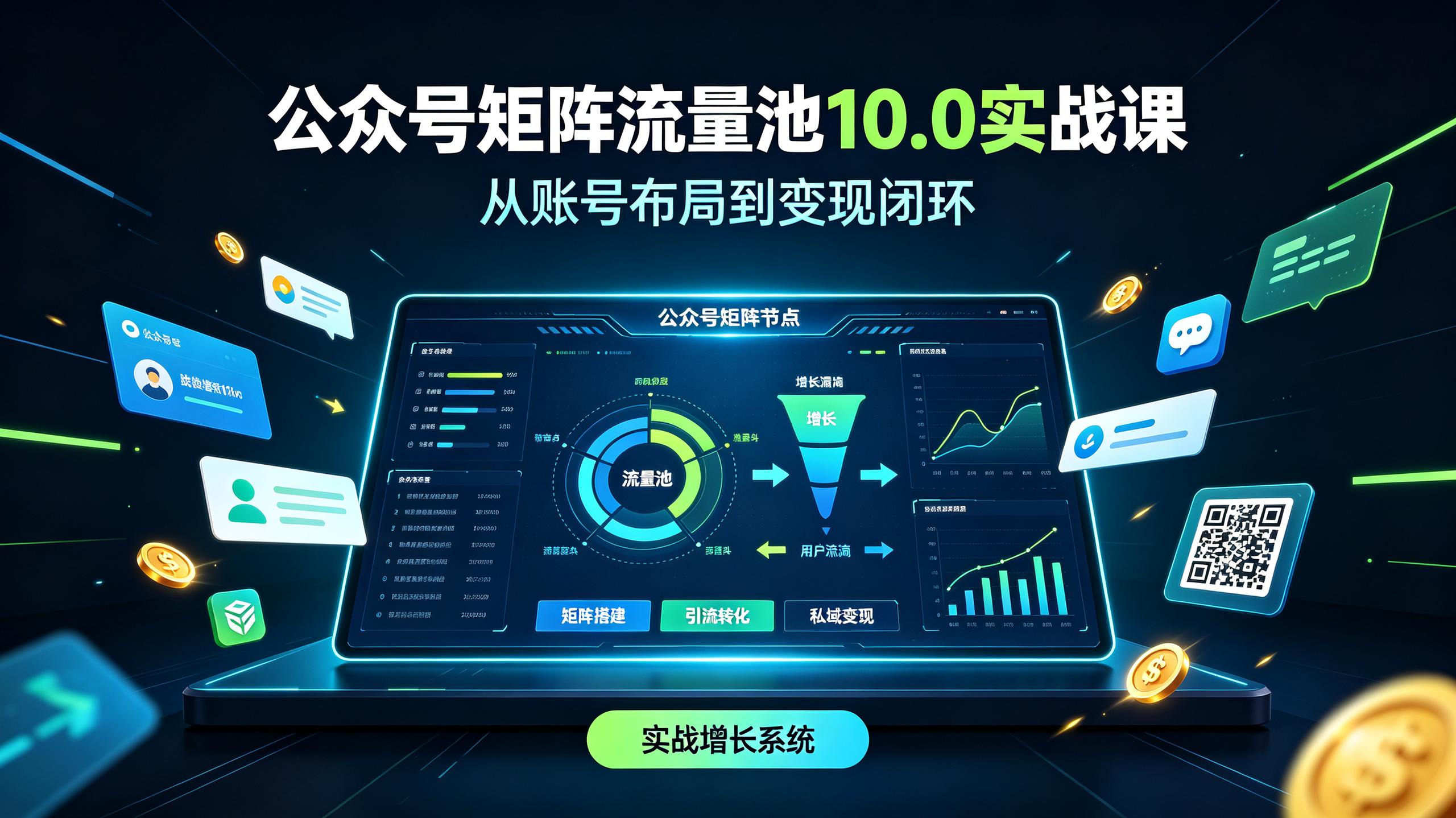 资源《公众号矩阵流量池10.0实战课》的海报