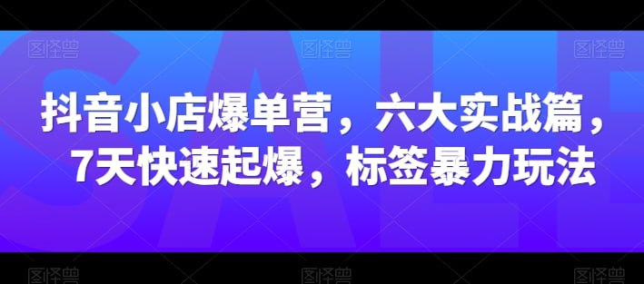 资源《【抖音小店爆单营】》的海报