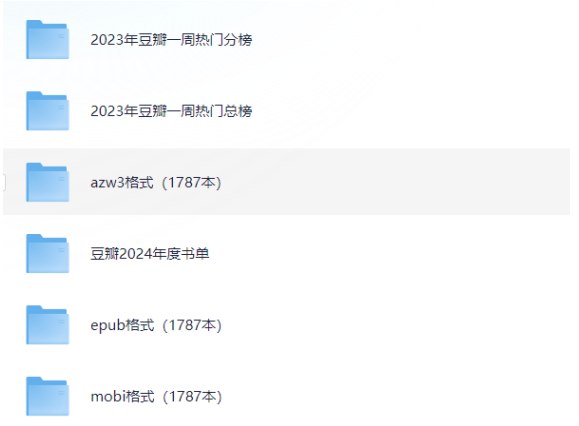 资源《豆瓣年度书单 2015-2024 集合》的海报