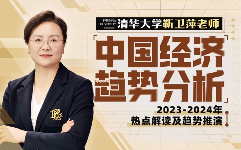 资源《清华大学靳卫萍老师：【中国经济趋势分析】》的海报