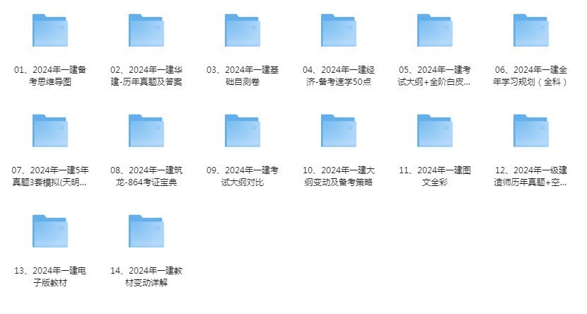 资源《《2024年最新一二建资料合集》祝你考过[pdf]》的海报