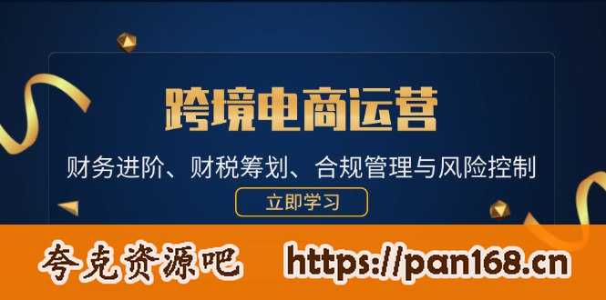资源《跨境电商运营：财务进阶、财税筹划、合规管理与风险控制》的海报