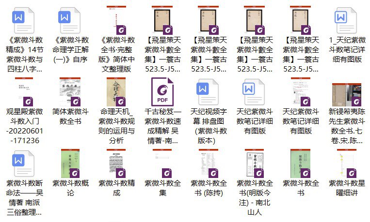资源《49本紫微斗数电子书 [传统文化]》的海报