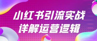 资源《小红书引流实战详解运营逻辑》的海报