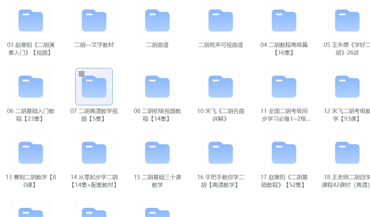 资源《大师亲授  二胡从入门到高手全套付费教程》的海报