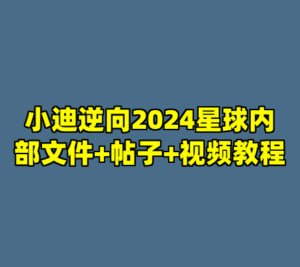 资源《小迪逆向2024星球内部文件+帖子+视频教程》的海报