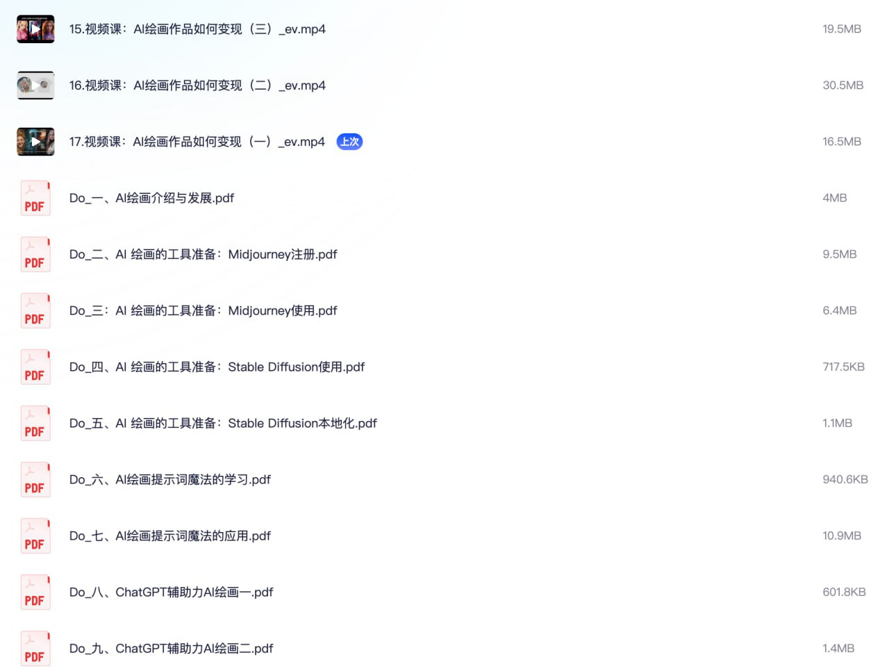资源《AI绘画商业变现课》的海报