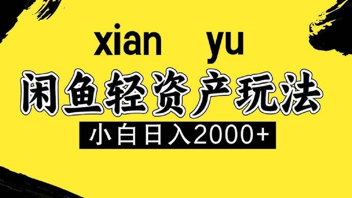 资源《闲鱼轻资产，人性化、多样化玩法【揭秘】》的海报
