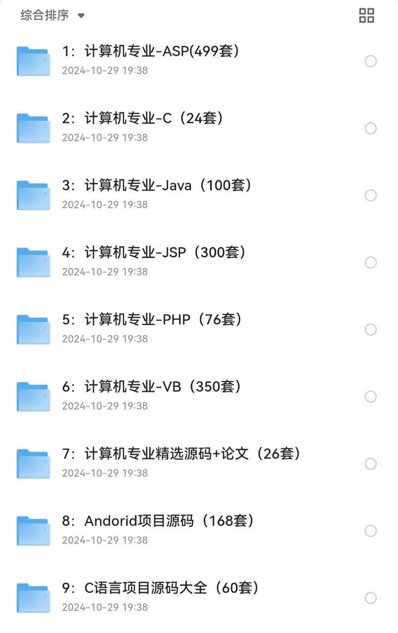 资源《1900套计算机专业毕业项目代码合集》的海报