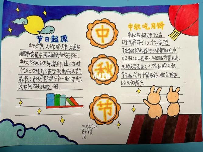 资源《中秋节手抄报＋文案》的海报