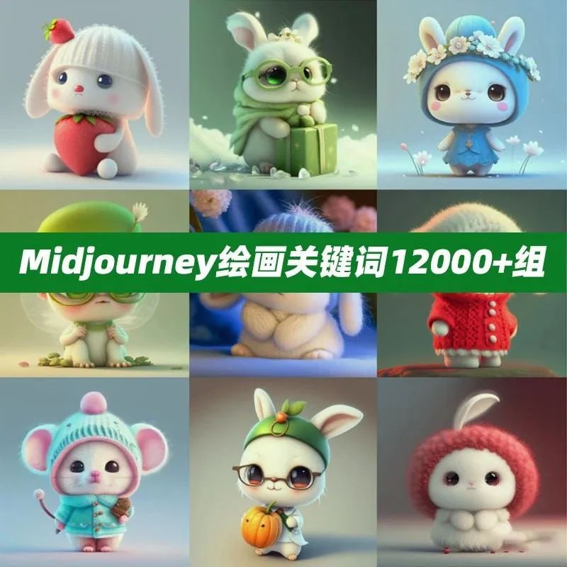 资源《Midjourney 绘画关键词+配图 12000+》的海报