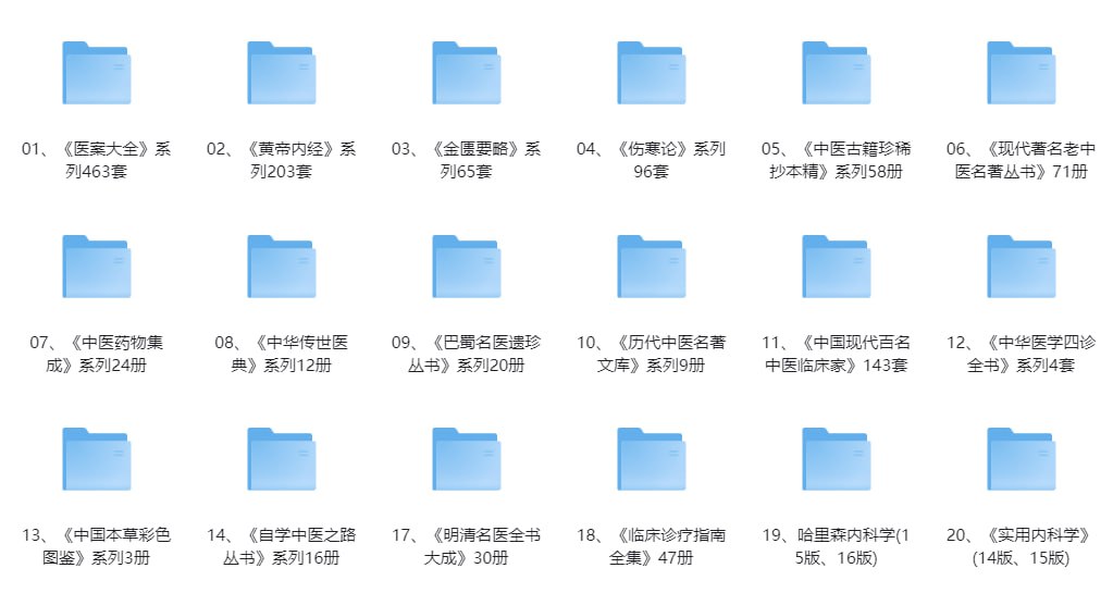资源《精整上千本绝版医学类书籍大合集(47.8GB)》的海报
