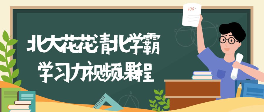 资源《北大花花清北学霸学习力课程》的海报