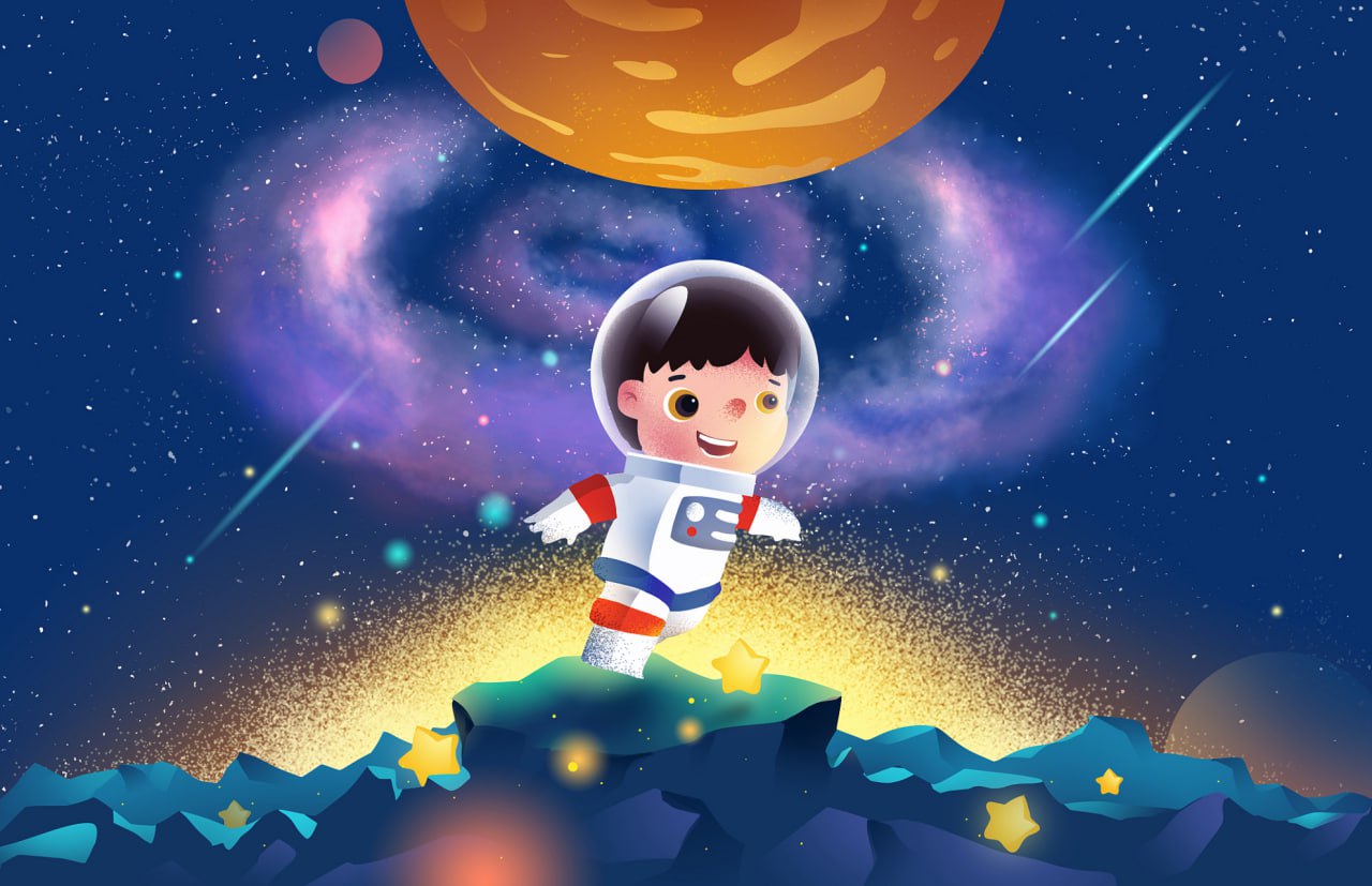 资源《少年得到《给孩子的太空探秘课》》的海报