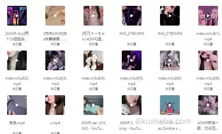资源《让小姐姐舒缓你的辛劳，耳边低语 轩子巨兔等ASMR收费资源》的海报