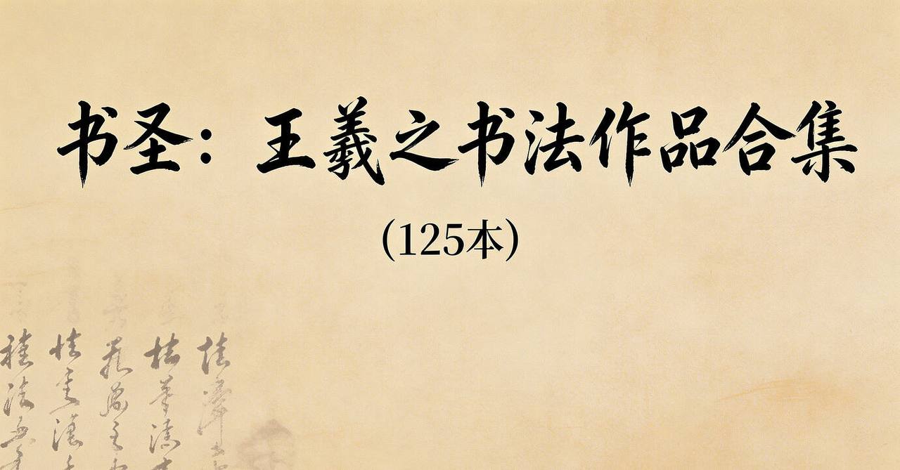 资源《书圣王羲之125幅经典书法作品合集：书法学习临帖研习必备》的海报