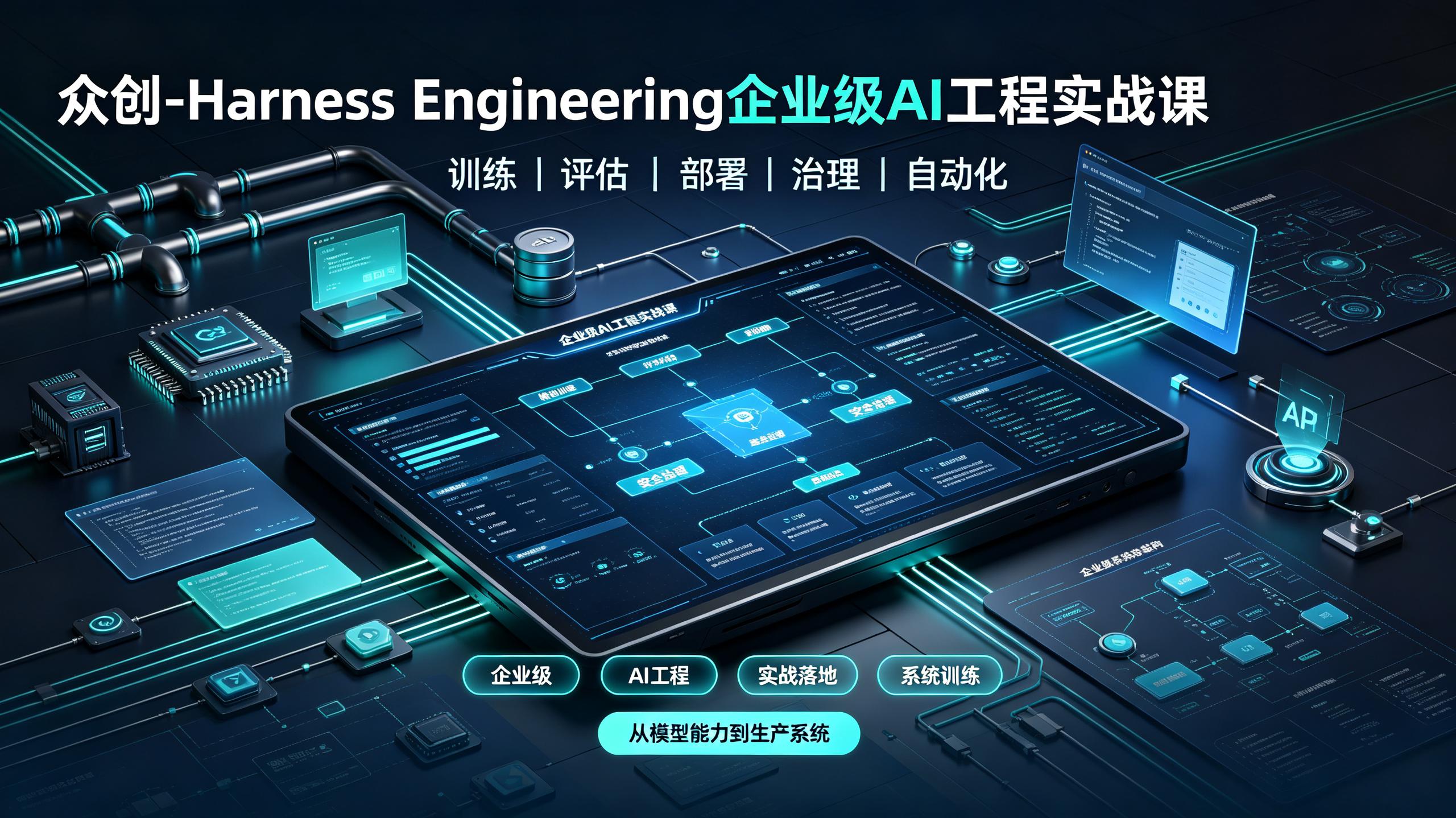 资源《众创-Harness Engineering企业级AI工程实战课》的海报